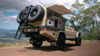 VDJ79 Toyota Landcruiser Dual Cab Ute with Marks 4WD Portal Axles | Mick Tighe 4x4 & Outdoor