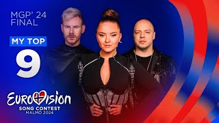 🇳🇴 Melodi Grand Prix 2024: MY TOP 9 (FINAL)