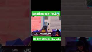 Jonathan new 1vs3😱||new live syream 🥶🥶#shorts #bgmi #pubgmobile #jontygaming