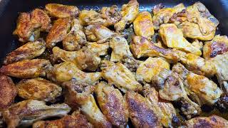 non-fried chicken wingsاجنحة الدجاج المقرمشه من غير قلي