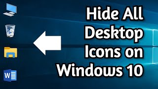 How To Hide Desktop Icons on Windows 10 | Clean Desktop