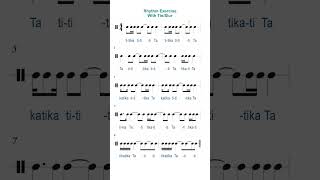 Tie/slur Rhythm Exercise #shorts #musiclessons