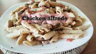 white sauce pasta/پاستا آلفردو