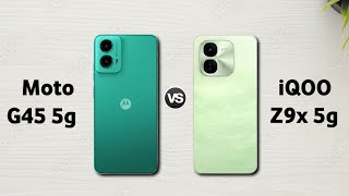 Moto G45 5g vs iQOO Z9x 5g: Full Comparison ⚡ Which is Best?