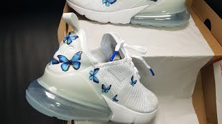 How to customize nike air max 270 BUTTERFLY Custom #shorts