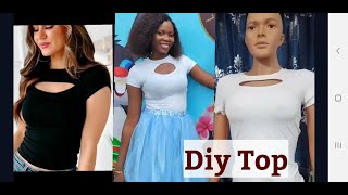 how to make a simple top part 2 #stretchyfabric #tops