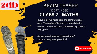 Algebra |  NCERT Maths Class 7 | #2(ii) [Brain Teaser]