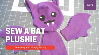 How To Sew a Bat Plushie Sewalong Part 3 - Sewing the Head (#Sewing #Bat #Plushie)