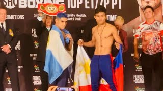 Jerwin Ancajas vs Fernando Martinez Final weigh in