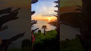 Sunset Indah Di Pantai Pulau Phuket Thailand #sunset #phuket #thailand #travel #travelvlog #shorts