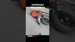 Superduke niyo pagod na #torqkey #ktm #superduke #fail #accident #bigbike