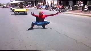 AMAZING WELLAND SPIDER-MAN in the Welland Rose Festival Grande Parade 2015