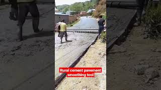 Rural cement pavement smoothing tool