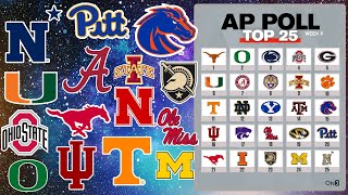 College Football AP Top 25 Poll *UPDATED* for Week 8