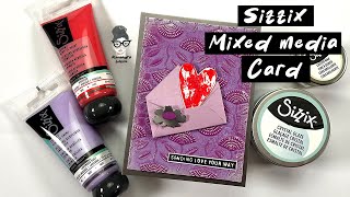 Sizzix Mixed Media Card