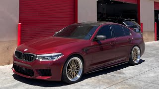 Install BBS wheels on my BMW M5 #bmw #bmwm #bmwm5 #bbswheels #wheels