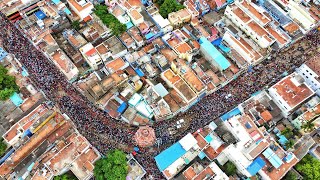 4K drone view of நெல்லையப்பர் ஆனிப் பெருந்திருவிழா; தேரோட்டம் Car festival tiruneveli