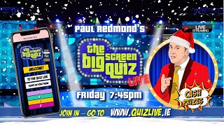 Paul's Big Screen Quiz - Live - Friday 11th Dec 7:45pm