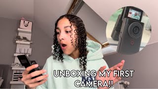 UNBOX THE POWERSHOT V10 MINI VLOGGING CAMERA KIT W ME!!