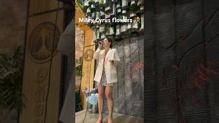 She nails it! Miley Cyrus flowers 🤩☺️🫰🔥