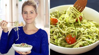 Raw Vegan Pesto Pasta