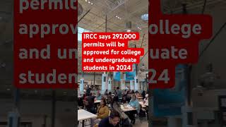 IRCC says 292,000 permits will be approved for college and undergraduate students #shorts #canada