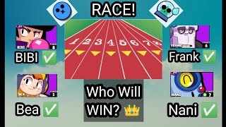 Race Among Frank, Bea, Bibi, Nani! Who will win? Who can dodge others? Who is The Fastest?👑