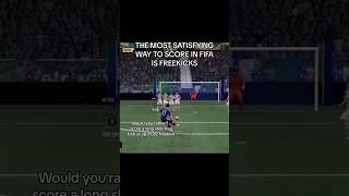 Would you rather?: score a long shot free kick or up close freekick #freekick #gaming #fifa