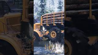 caterpillar 745c Offroading #offroadgaming  #shorts