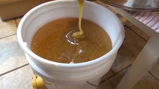 Spinning and filtering the honey