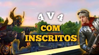 🔥 FREE FIRE AO VIVO 🔥JOGANDO 4V4 USANDO A MELHOR ESTRATÉGIA!🔥 LIVE ON 🔥