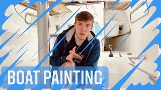 TWO PART PAINT and STAINLESS HINGES for My BOAT! Sailing Meraki | Ep.59