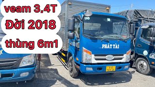 Giá Xe Tải Cũ Veam 3t4 Thùng 6m1 Đời 2018 máy nguyên