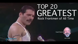 Coach Reacts: Top 20 GREATEST Rock Frontmen of All Time"  Who is your top pick??