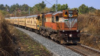 Amazing honking and chugging by Ernakulam WDM3A with Okha-Ernakulam Express!