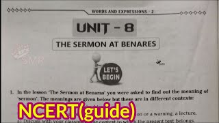 10th class English workbook 8th unit  question and answers guide NCERT syllabus notes workbook