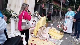 Simbario (Vibo Valentia) 11/06/2023: processione Corpus Domini.