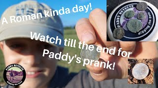 A day of Romans & I pull a prank on Cameraman & Gordon. Real metal detecting. Live digs.