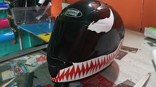 venam helmet sticker work