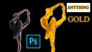 Convert Anything into Gold in Photoshop 2021 | #Shorts