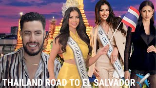 Miss universe 𝐓𝐇𝐀𝐈𝐋𝐀𝐍𝐃 2023  road to El Salvador ✈️