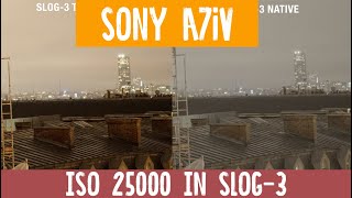 SONY A74 extreme low light test in slog 3