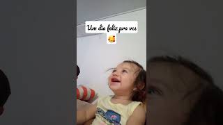 Bebê Feliz 🥰❤️ Tem vídeo novo no canal Migas! 😊 #shorts #babygirl #Princesa #maede3