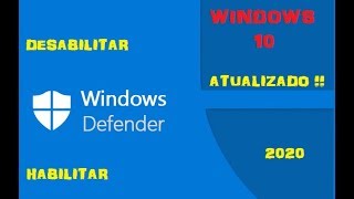 Como Desabilitar ou Ativar WINDOWS DEFENDER NO WINDOWS 10