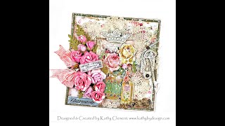 Stamperia Rose Parfum Tea Party in a Box Folio Tutorial