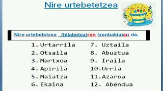 URTEBETETZEAK 1.maila