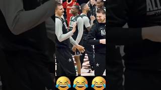 Nikola Jokic & Luka Doncic - funny moments together #shorts #nikolajokic #lukadoncic #basketball