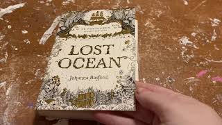 36 postcards to color and send lost ocean by Johanna Basford flip through