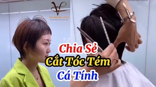 Chia Sẻ Cắt Tóc Tém Cá Tính,Đăng Ký Kênh( Học Nghề Tóc )Để Xem Nhiều Video Hơn #HocNgheToc