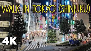 Night Walk in Shinjuku, Tokyo - Using Osmo Pocket 2